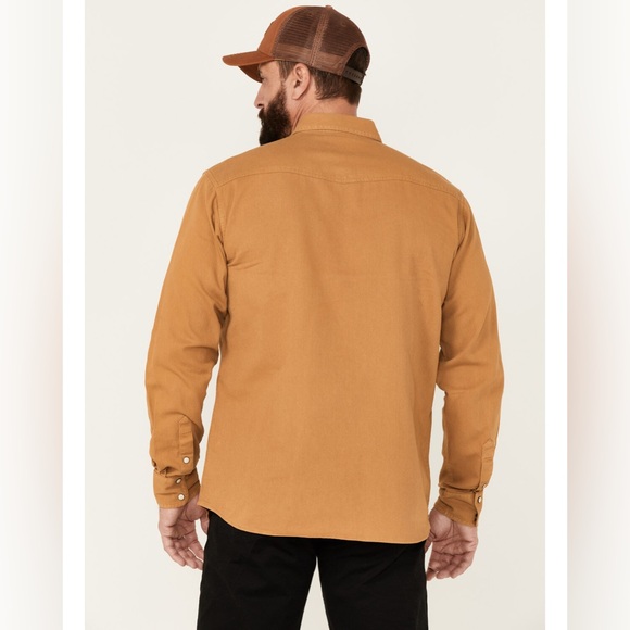 ARIAT Mens Ace Retro Snap Long Sleeve Shirt XXL / 2XL Western Cowboy 100% Cotton - Picture 11 of 16